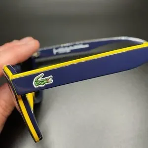 NWT Lacoste Sunglasses, Blue & Yellow Polarized Stripes & Piping Lacoste | Accessories | Nwt Lacoste Sunglasses Blue Yellow  main image 2